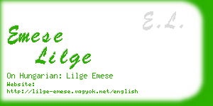 emese lilge business card